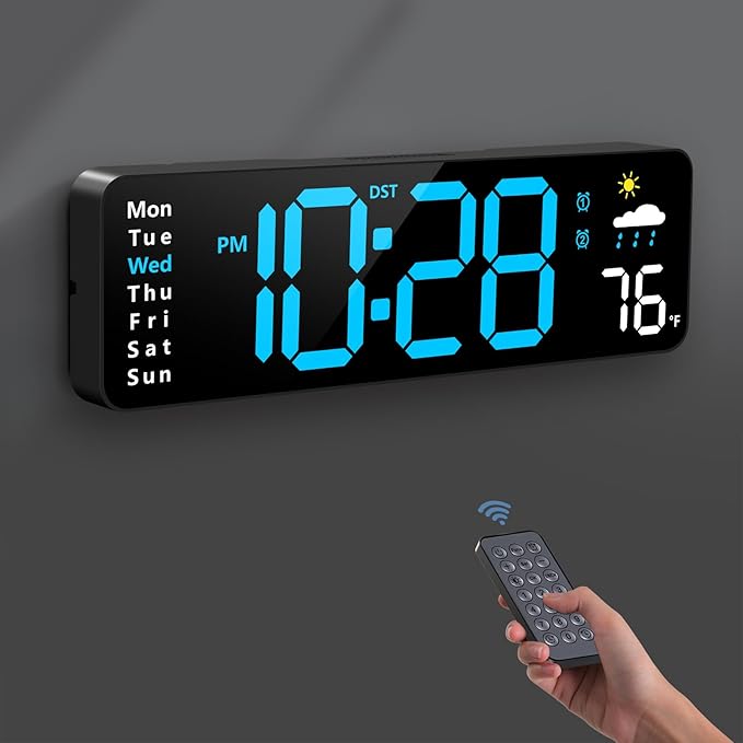 Zelaclock Digital Wall Clock